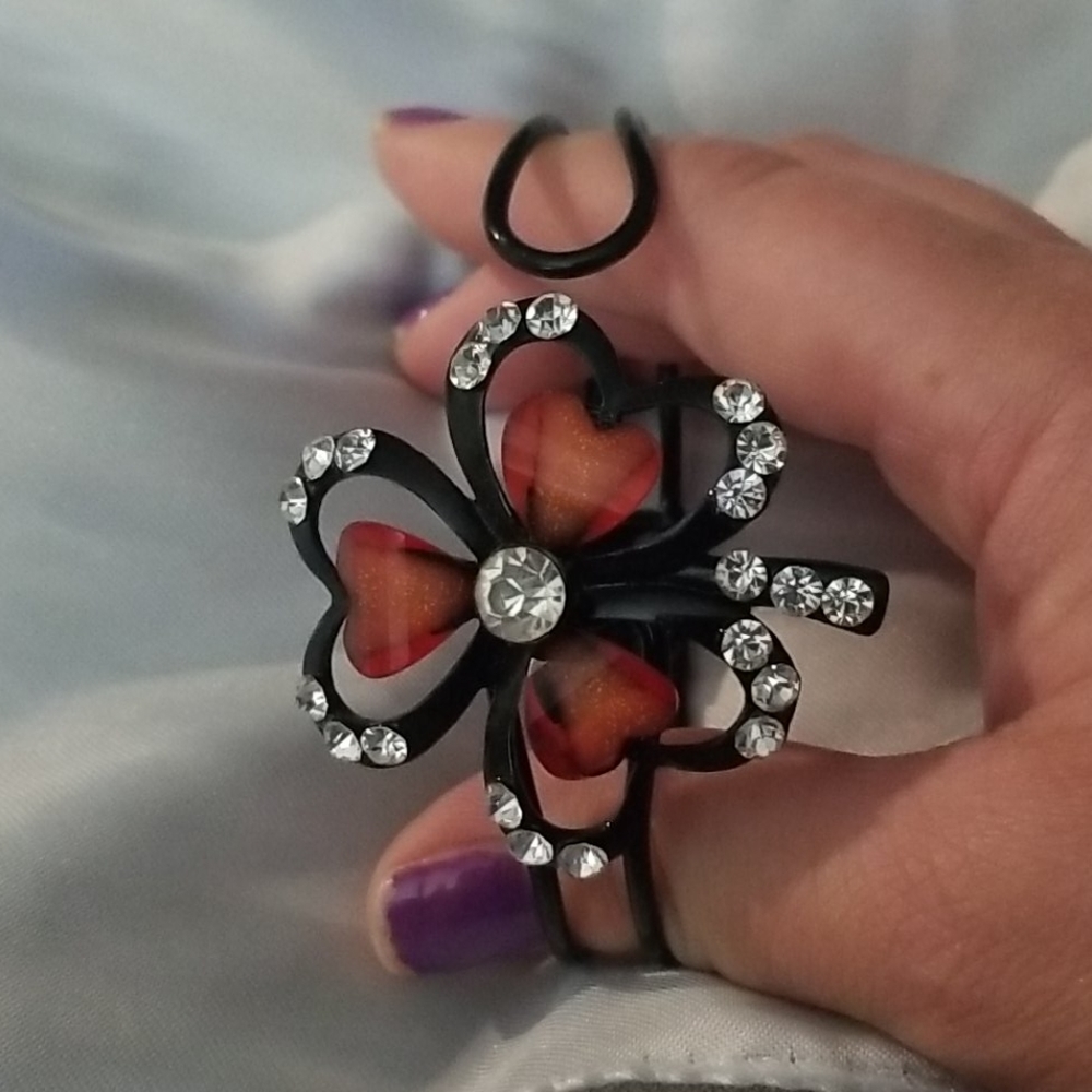 Costume vintage style clover bracelet - Picture 2 of 2
